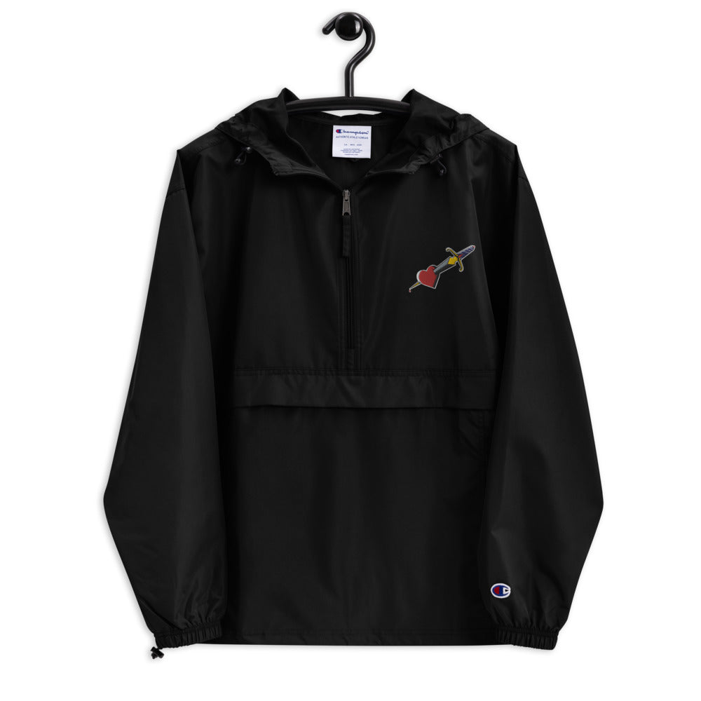 Embroidered Dagger Champion Packable Jacket